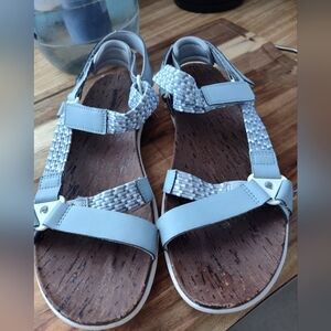 Merrell Womens Comfortable Around Town Sunvue Woven Adjustable Sandals 10.5 EUC